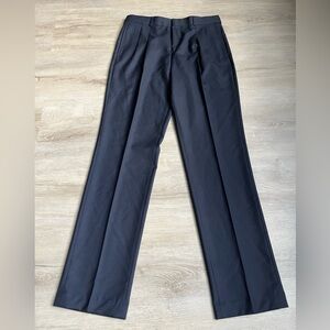 BROOKS BROTHERS Fleece Boys SZ 18 Dark navy Blue 100% Wool Dress Pants Trousers